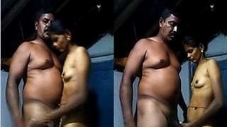 Tamil couple has standing sex in hot video