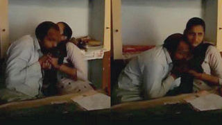 Teacher-student romance in the teachers room at school