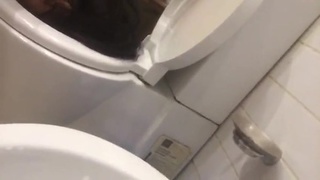 Tamil babe cleans a toilet with her mouth