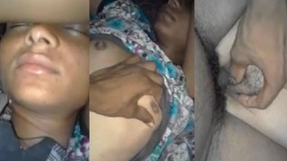 Indian village girl gets fucked by her sleeping uncle