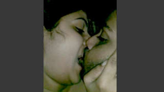 Young Indian schoolteacher gives head to colleague in home video