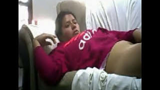 Bhabhi's stunning performance on the couch