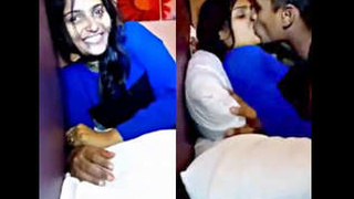 Chennai beauty enjoys sensual sloppy kissing and masturbation with boyfriend