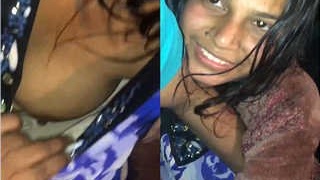 Desi Indian girl's chest gets recorded by a lover