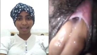 Hairy Srilankan girl gets fucked and fingered on camera