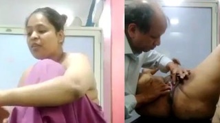 Horny doctor gets down and dirty with a desi aunt in a village