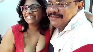 Fatty Indian aunt loves to show off her big boobs on camera