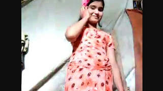 A village girl flaunts her body for her partner