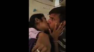 Sensual Indian couple shares passionate kisses in steamy video