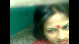 Horny married Bangla aunty gets naughty with her lover in MMS