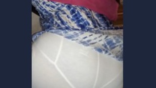 Desi Bhabhi in Leggings Sleeping on the Couch