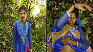 Desi girl gets naughty in the forest with a sex video
