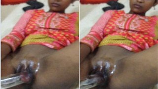 Exclusive Indian girl with fair skin in HD video
