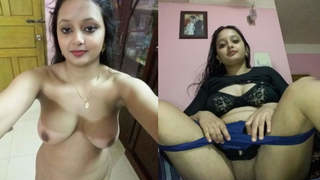 Indian babe goes nude and flaunts her curves