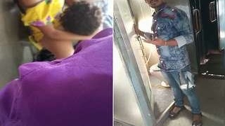 Desi couple's steamy toilet sex caught on camera by train passangers