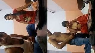 Desi couple's steamy hotel encounter in HD video