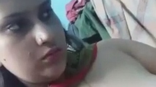 Mithu, a Bangladeshi girl, reveals her breasts in a video