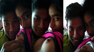 Fresh Indian teen with large breasts squeezed, pumped, and sucked
