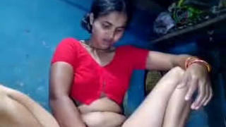 Indian housewife masturbates in front of the camera