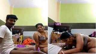 Desi bhabhi from the hills gives a blowjob and gets fucked hard