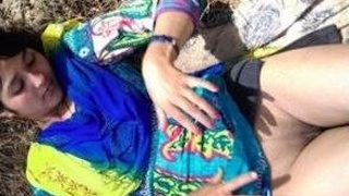 Outdoor sex video featuring a nude Indian girl in Kashmir