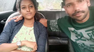 Desi couple has passionate sex in the backseat of a car