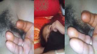 Desi grandfather washes his granddaughter's vagina in a Desi MMS video