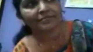Tamil auntie strips down to her lingerie during video call