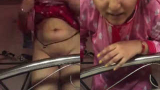 Indian bhabhi flaunts her big boobs and pussy in part 1