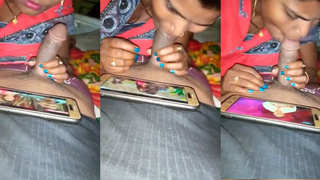 Indian village wife gives blowjob in MMS tagged video