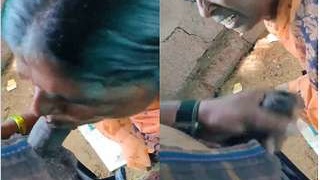 Exclusive Tamil blowjob in the great outdoors