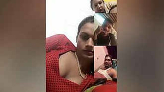 Indian girl with huge breasts engages in online porn chat