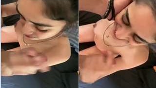 Exclusive: A cute girl from Nri gives a blowjob