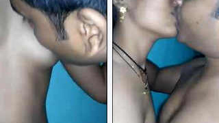 HD video of a Desi girl giving a blowjob and boob job