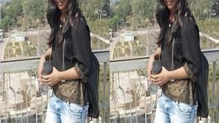 Exclusive video of a cute Indian girl giving a blowjob