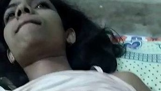 Fresh-faced desi teen with hairy pussy gets fucked hard on camera