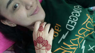 Desi babe in hijab flaunts her big tits and gets pounded in this video