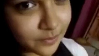 Pretty Bangladeshi girl goes nude in solo video