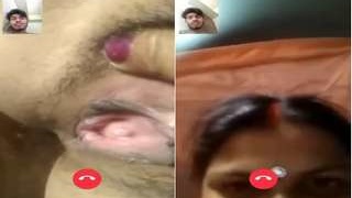 Indian bhabhi shows pussy on video call