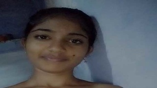Indian girl from Dehati captures her nude video for boyfriend