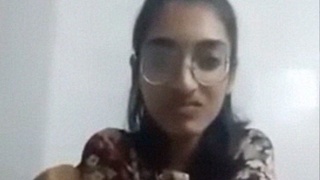 College girl strips and shows off her body in a nude selfie video