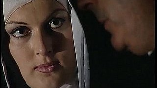 This nun is hiding a dark secret - she's a naughty little nun!