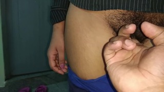 Indian college student's aroused pussy in HD video