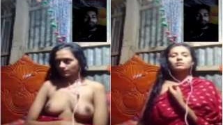 Bangla beauty flaunts her breasts in a seductive video