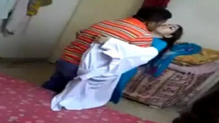 Desi nurse aunt gives a patient a checkup