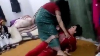 Intoxicated Indian women at a private gathering