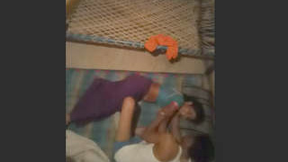 Desi bhabi gets spit on during sex in village video