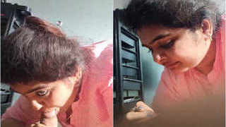 Hot Indian bhabhi gives a mind-blowing blowjob