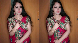 Indian college student reveals her breasts in part one