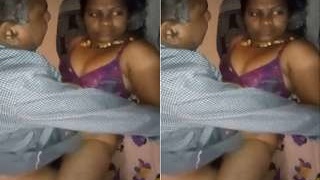 Elderly woman has sex with client